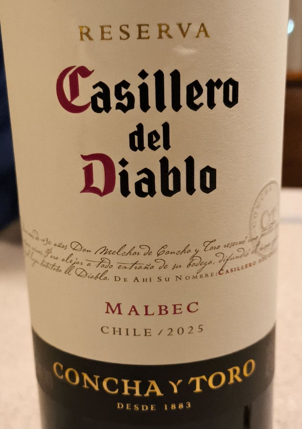 Reserva Casillero del Diablo Malbec