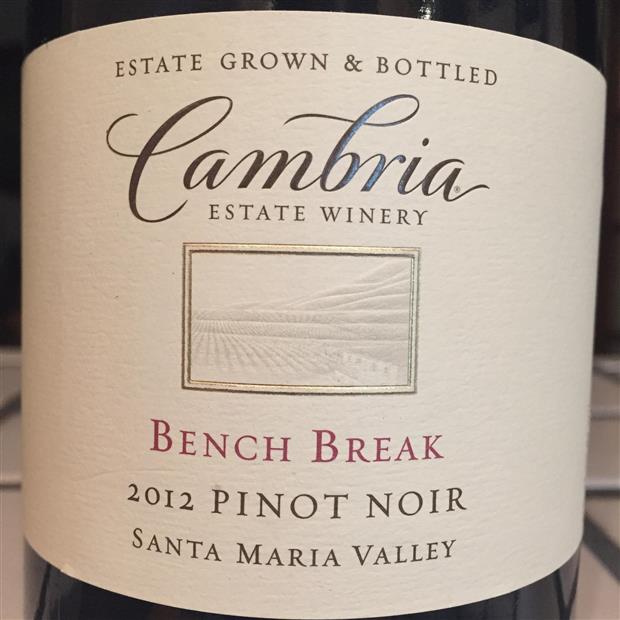 Bench Break Vineyard Pinot Noir