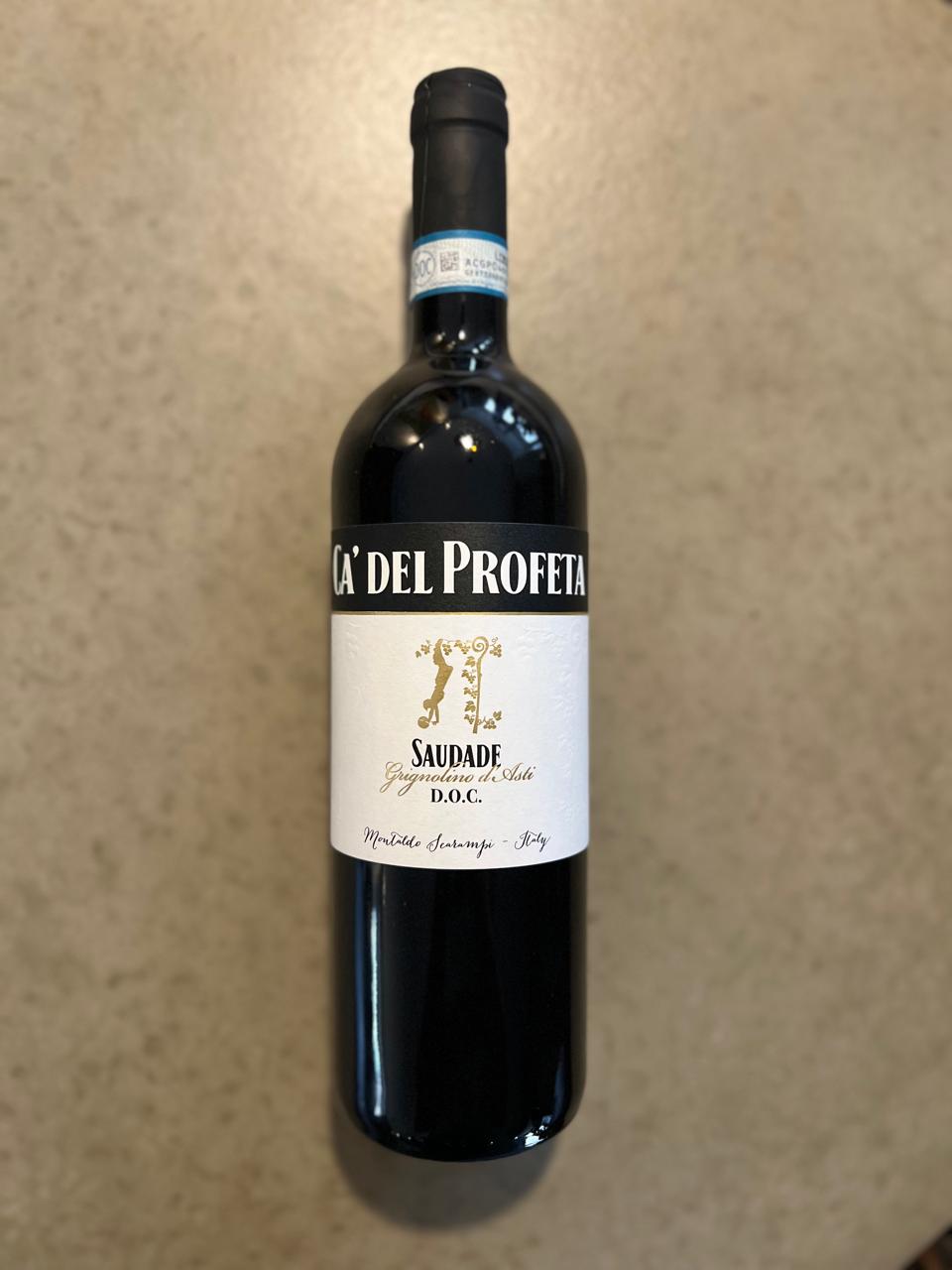 Ca Del Profeta Saudade Grignolino D'Asti