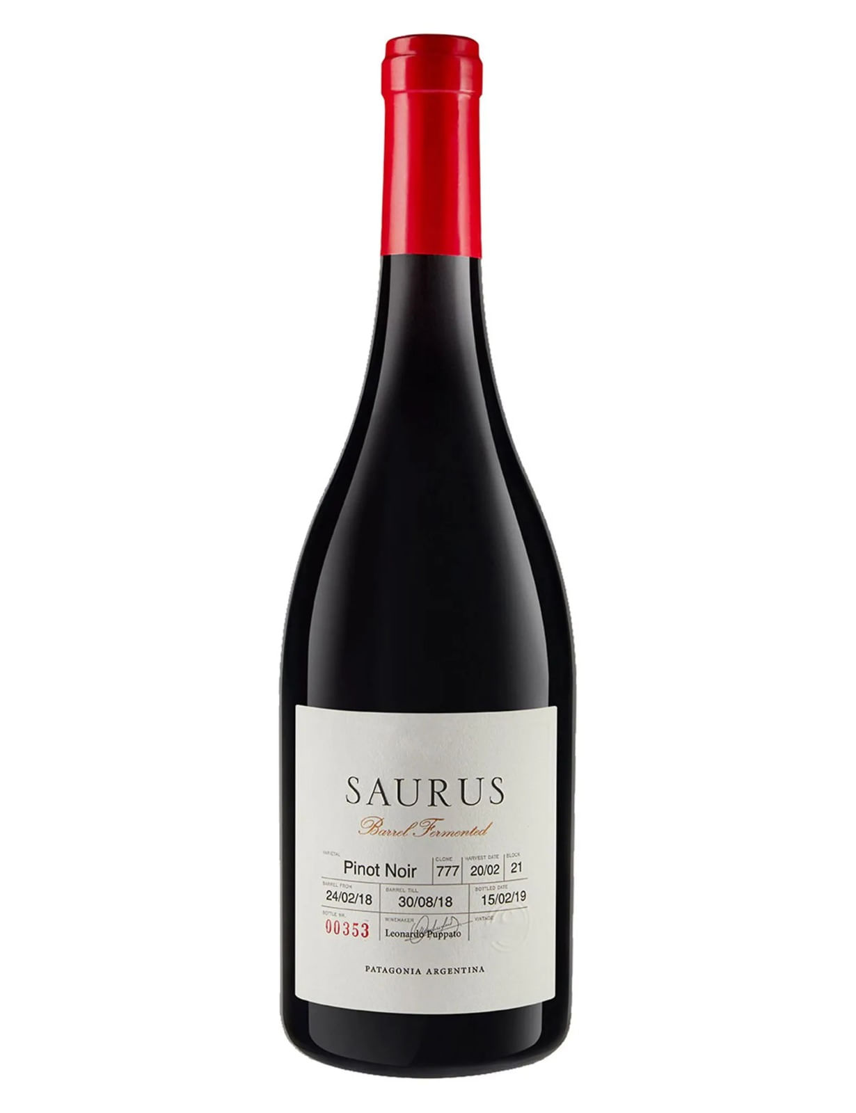 Pinot Noir Saurus Barrel Fermented
