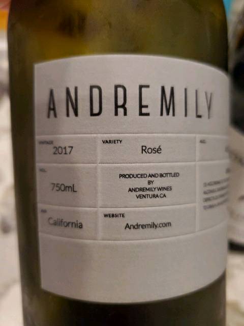 Andremily Wines Rosé